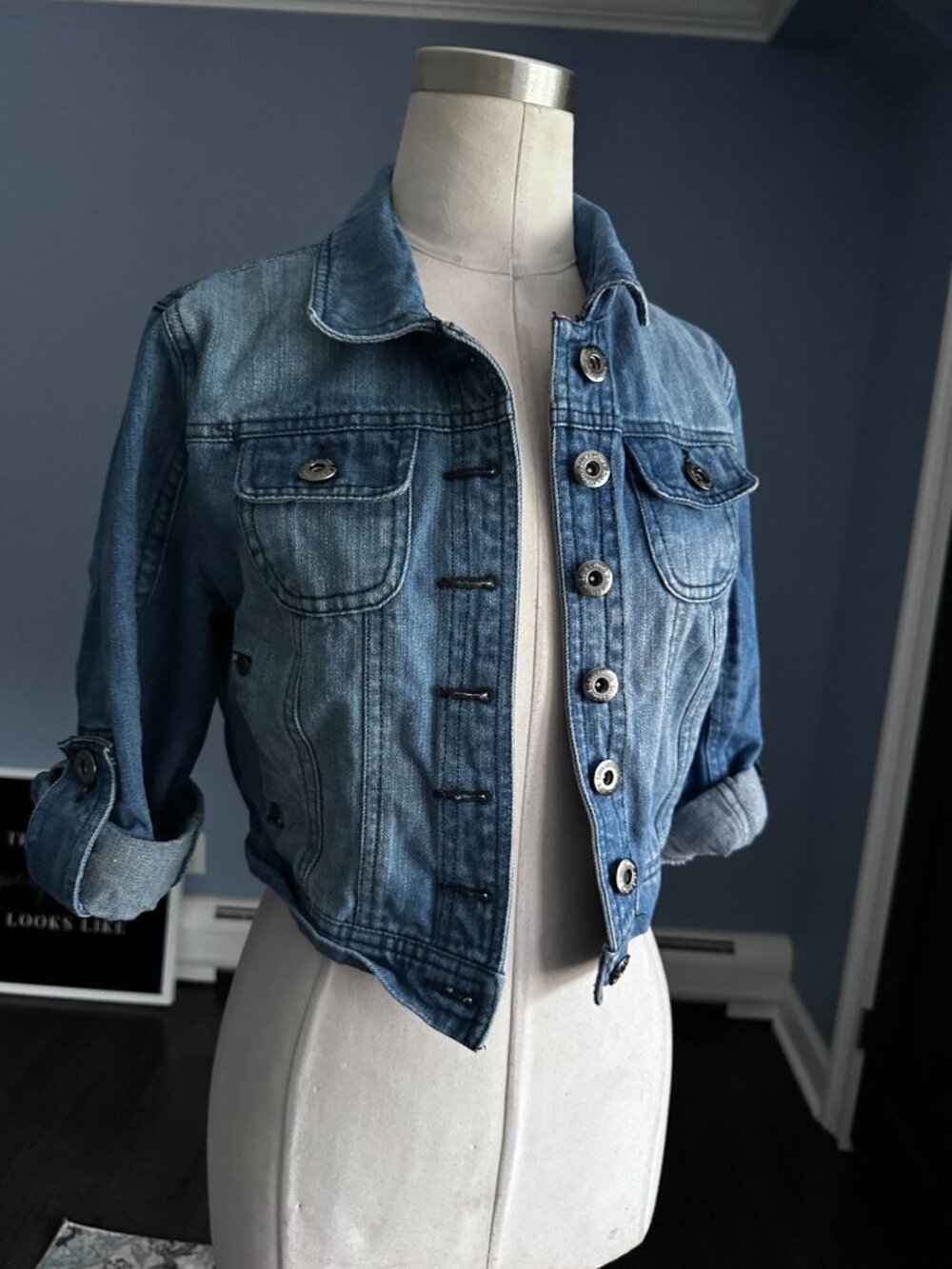 Love Culture denim cropped jacket Medium